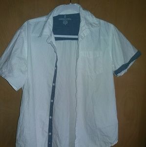 London Fog NWOT Mens M Short Sleeve Button Up